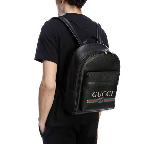 zaino gucci in pelle ghost|Zaini Gucci in Pelle Nero .